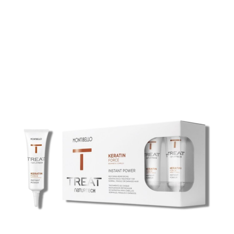 MONTIBELLO TREAT NATURTECH Keratin Force Instant Power ampułki 10 x 12 ml