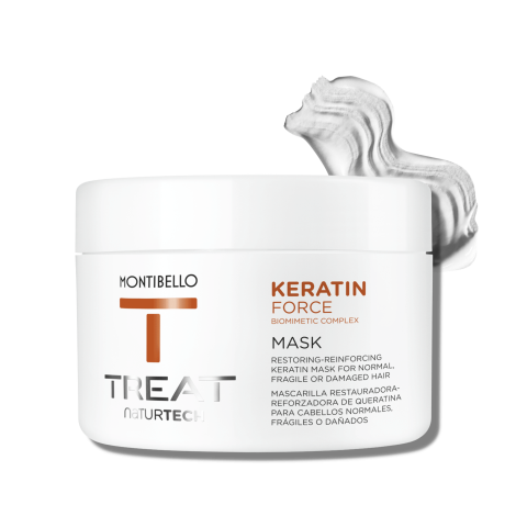 MONTIBELLO TREAT NATURTECH Keratin Force maska do włosów 500 ml - 2