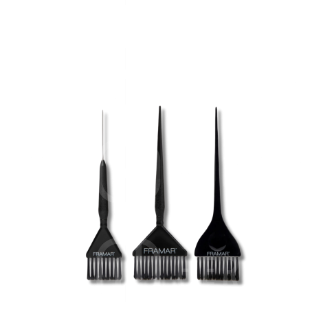 FRAMAR Family Pack Black zestaw pędzli do farbowania 3 szt. czarne