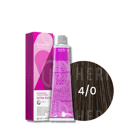 LONDA PROFESSIONAL EXTRA RICH trwała farba do włosów 60 ml | 4/0