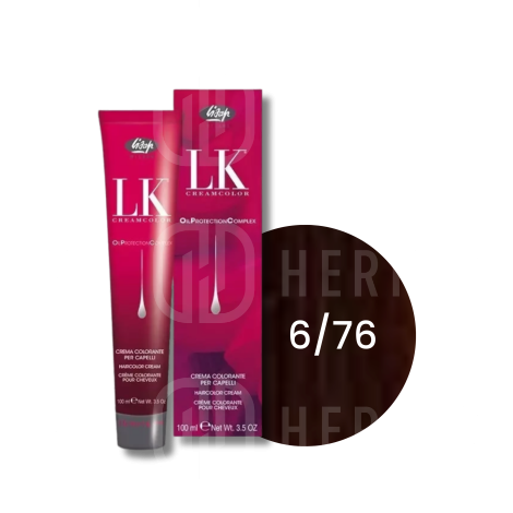 LISAP LK OPC trwała farba do włosów z olejkami 100 ml | 6/76