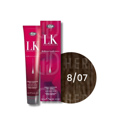 LISAP LK OPC trwała farba do włosów z olejkami 100 ml | 8/07