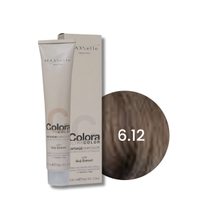 MAXXELLE COLORA ULTRA COLOR trwała farba do włosów 100 ml | 6.12