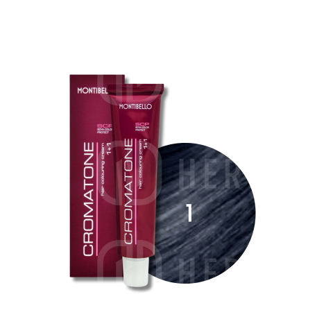 MONTIBELLO CROMATONE profesjonalna trwała farba do włosów 60 ml | 1