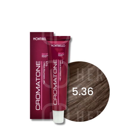 MONTIBELLO CROMATONE profesjonalna trwała farba do włosów 60 ml | 5.36