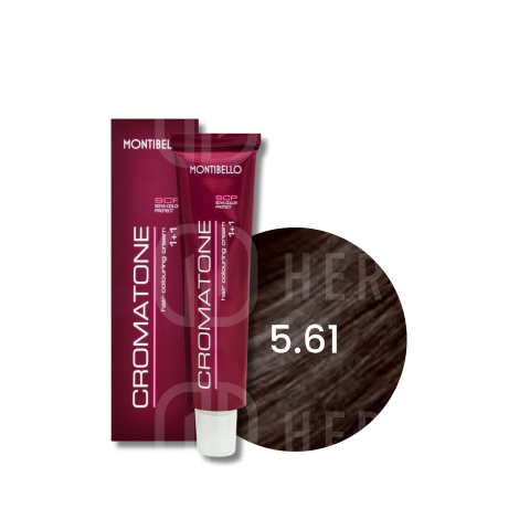 MONTIBELLO CROMATONE profesjonalna trwała farba do włosów 60 ml | 5.61