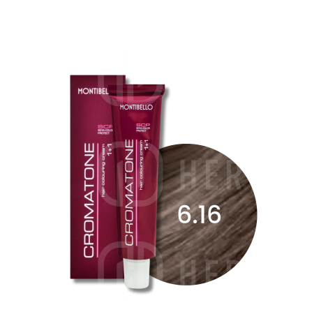 MONTIBELLO CROMATONE profesjonalna trwała farba do włosów 60 ml | 6.16