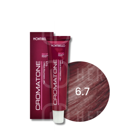 MONTIBELLO CROMATONE profesjonalna trwała farba do włosów 60 ml | 6.7