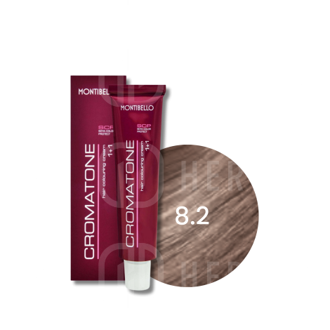 MONTIBELLO CROMATONE profesjonalna trwała farba do włosów 60 ml | 8.2