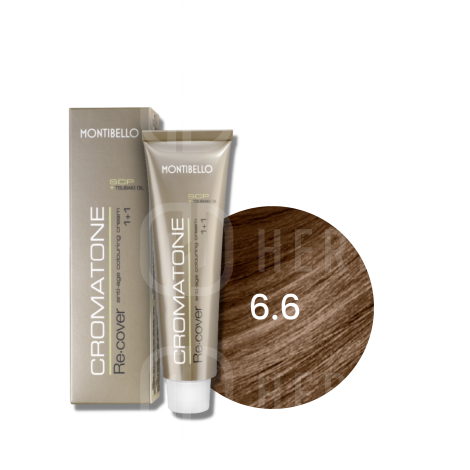 MONTIBELLO CROMATONE RECOVER farba do włosów siwych 60 ml | 6.6