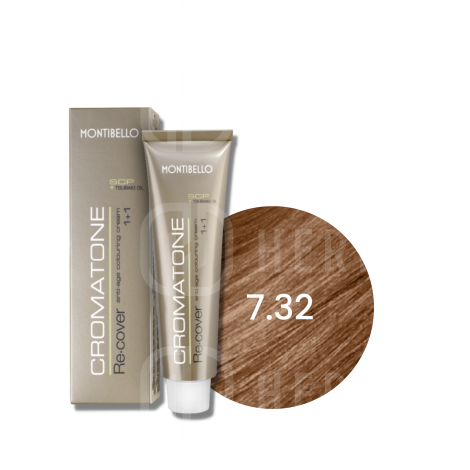 MONTIBELLO CROMATONE RECOVER farba do włosów siwych 60 ml | 7.32