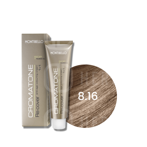 MONTIBELLO CROMATONE RECOVER farba do włosów siwych 60 ml | 8.16