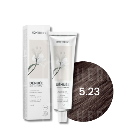MONTIBELLO DÉNUÉE wegańska farba do włosów bez amoniaku 60 ml | 5.23
