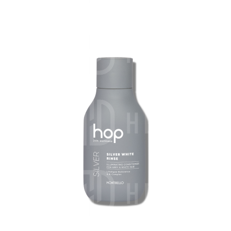MONTIBELLO HOP Silver White rozświetlająca odżywka do włosów siwych 200 ml