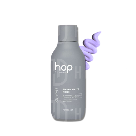 MONTIBELLO HOP Silver White rozświetlająca odżywka do włosów siwych 750 ml - 2