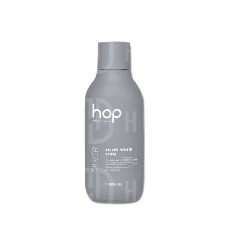MONTIBELLO HOP Silver White rozświetlająca odżywka do włosów siwych 750 ml