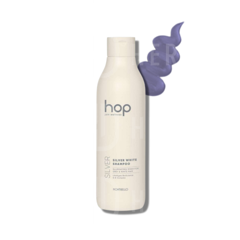 MONTIBELLO HOP Silver White rozświetlający szampon do włosów siwych 1000 ml - 2