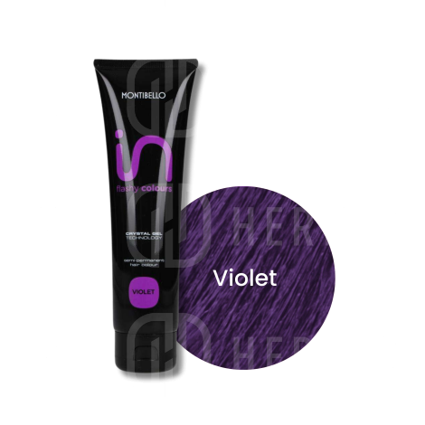 MONTIBELLO IN FLASHY COLOURS koloryzujący żel do włosów 150 ml | Violet