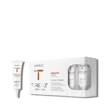 MONTIBELLO TREAT NATURTECH Keratin Force kuracja ampułki 10 x 12 ml