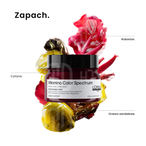 L'OREAL VITAMINO COLOR SPECTRUM nawilżająca maska chroniąca kolor 250 ml - 4