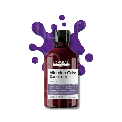 L'OREAL VITAMINO COLOR SPECTRUM fioletowy szampon neutralizujący 300 ml - 2