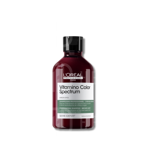 L'OREAL VITAMINO COLOR SPECTRUM zielony szampon neutralizujący 300 ml