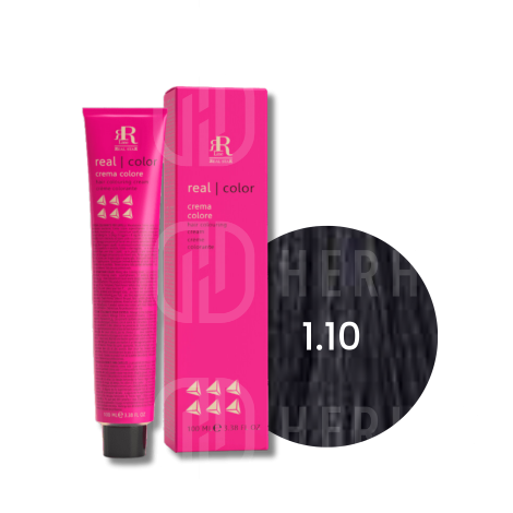 RR LINE REAL COLOR trwała farba do włosów w kremie 100 ml | 1.10