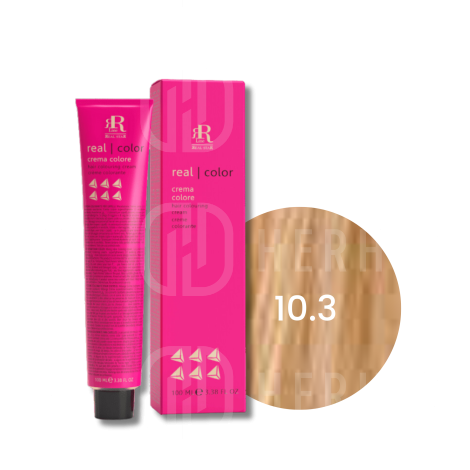 RR LINE REAL COLOR trwała farba do włosów w kremie 100 ml | 10.3