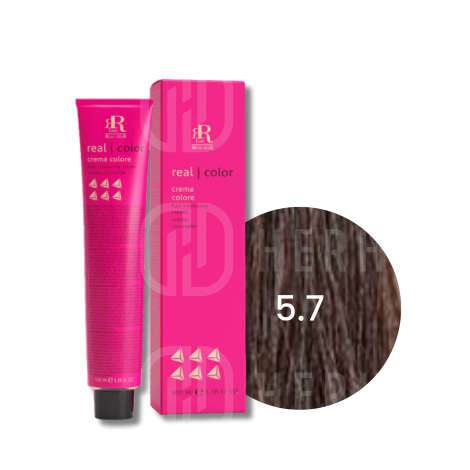 RR LINE REAL COLOR trwała farba do włosów w kremie 100 ml | 5.7