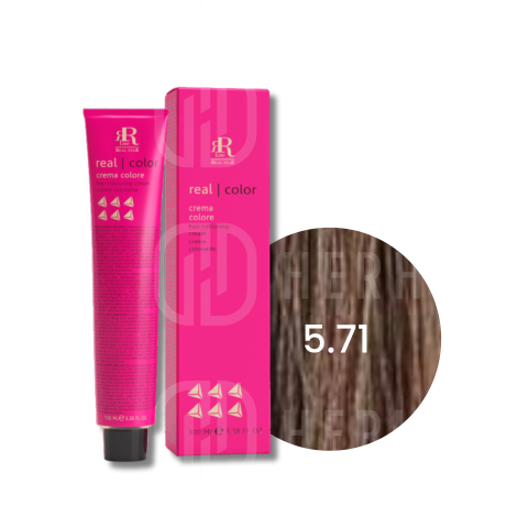 RR LINE REAL COLOR trwała farba do włosów w kremie 100 ml | 5.71