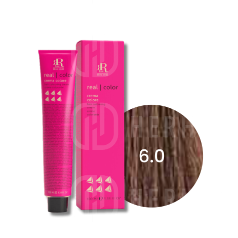 RR LINE REAL COLOR trwała farba do włosów w kremie 100 ml | 6.0