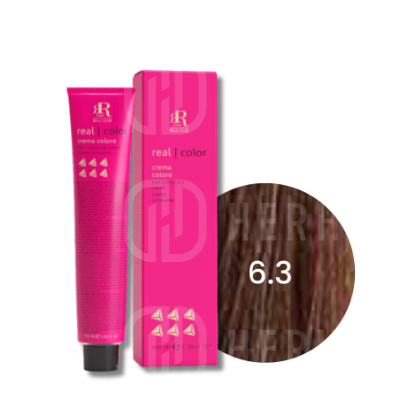 RR LINE REAL COLOR trwała farba do włosów w kremie 100 ml | 6.3