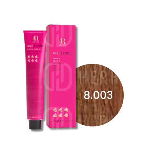 RR LINE REAL COLOR trwała farba do włosów w kremie 100 ml | 8.003