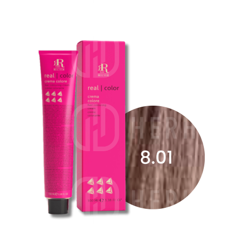 RR LINE REAL COLOR trwała farba do włosów w kremie 100 ml | 8.01