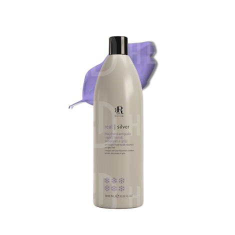 RR LINE REAL SILVER maska przeciw żółtym tonom do włosów blond 1000 ml - 2