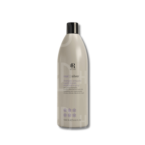 RR LINE REAL SILVER szampon przeciw żółtym tonom do włosów blond 1000 ml