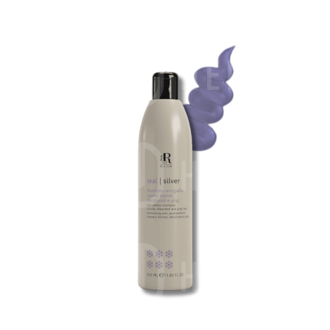 RR LINE REAL SILVER szampon przeciw żółtym tonom do włosów blond 350 ml - 2