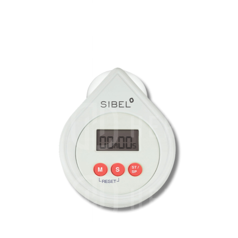 SIBEL elektroniczny minutnik fryzjerski z alarmem biały