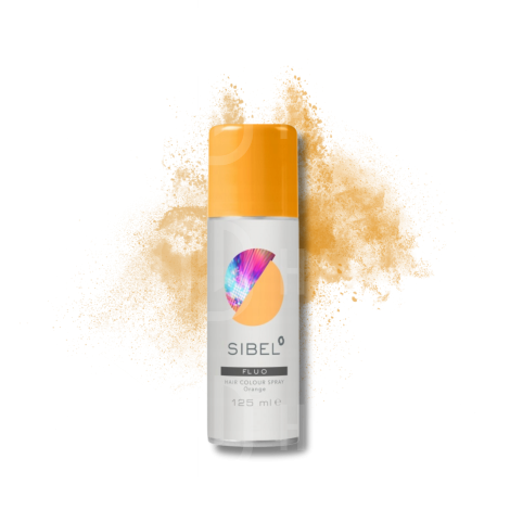 SIBEL HAIR COLOUR SPRAY Fluo lakier fluorescencyjny 125 ml | Pomarańczowy - 2