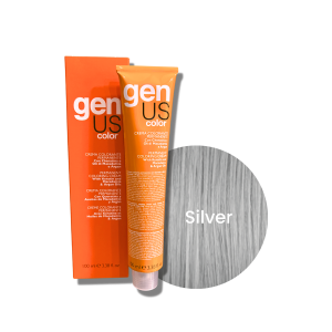 GENUS COLOR trwała farba do włosów krem koloryzujący 100 ml| mix Silver