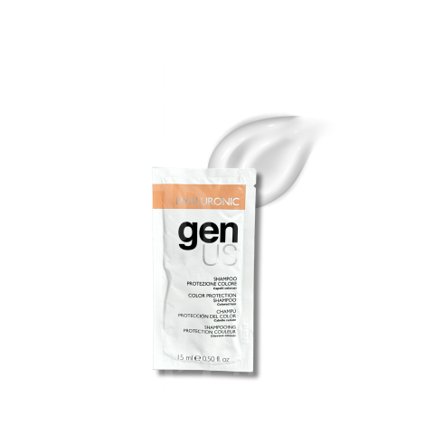 GENUS HYALURONIC wygładzający szampon do włosów farbowanych 15 ml - 2