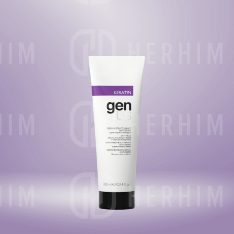 GENUS KERATIN Anti-Frizz regenerujący krem do włosów uszkodzonych 300 ml - 3