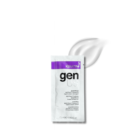 GENUS KERATIN regenerujący szampon do włosów uszkodzonych 15 ml - 2