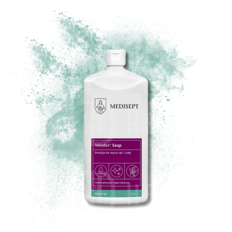 MEDISEPT VELODES Soap emulsja do mycia rąk i ciała 500 ml - 2