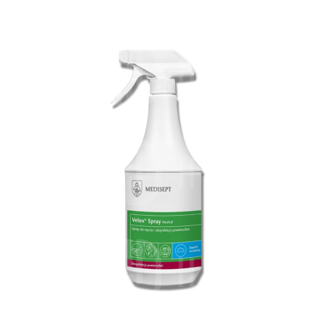 MEDISEPT VELOX Spray Neutral do mycia i dezynfekcji powierzchni 1000 ml