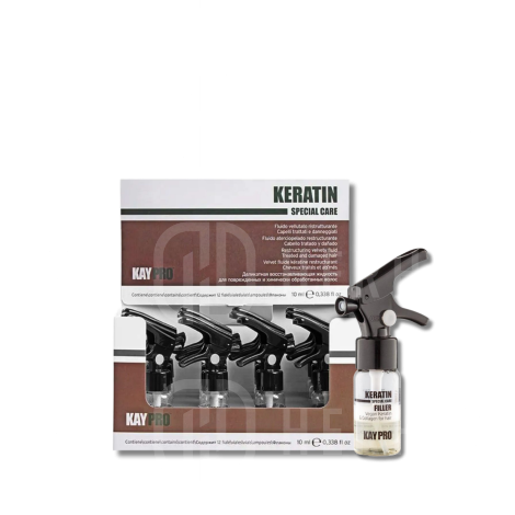 KAYPRO KERATIN Filler regenerująca kuracja do włosów ampułki 12 x 10 ml