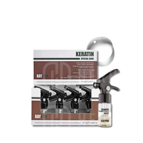 KAYPRO KERATIN Filler regenerująca kuracja do włosów ampułki 12 x 10 ml - 2