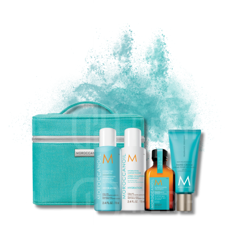 MOROCCANOIL HYDRATION travel zestaw podróżny nawilżający + kosmetyczka - 2