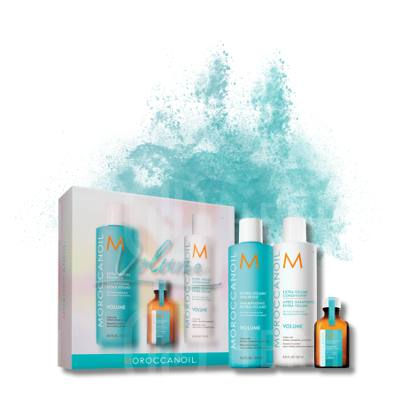 MOROCCANOIL VOLUME zestaw szampon + odżywka + olejek light + balsam - 2