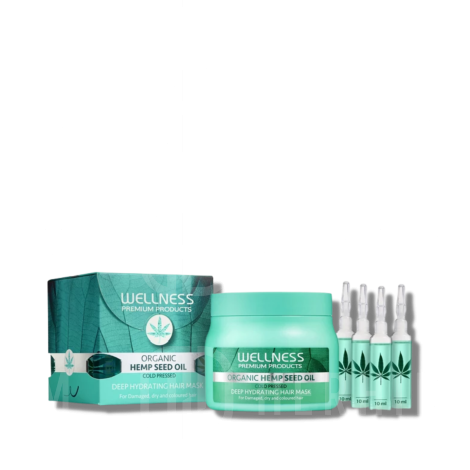 WELLNESS PREMIUM DEEP HYDRATING nawilżająca maska 500 ml + 4 x ampułka